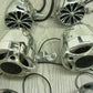 Misc Chrome Motorcycle Speakers for Parts Untested Some Wiring -6pcs