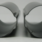Unbranded Black Fork Tube Covers, No Mounting Plates, Unknown Fitment (PAIR)