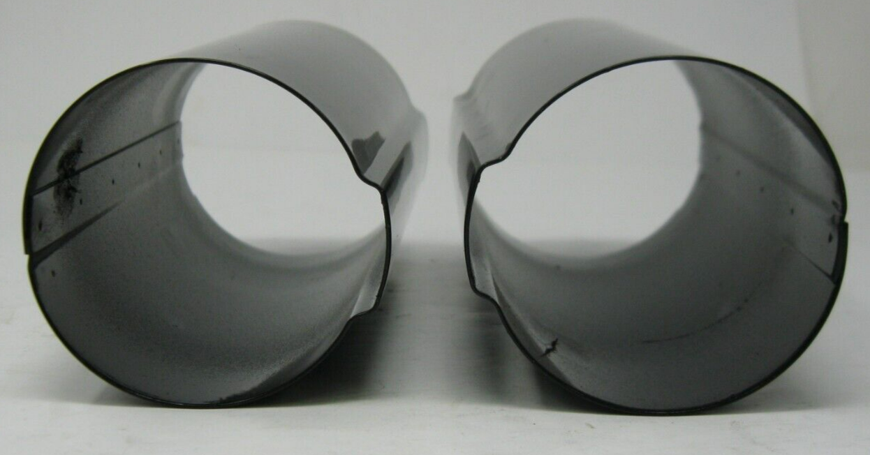 Unbranded Black Fork Tube Covers, No Mounting Plates, Unknown Fitment (PAIR)