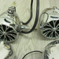Misc Chrome Motorcycle Speakers for Parts Untested Some Wiring -6pcs