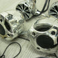 Misc Chrome Motorcycle Speakers for Parts Untested Some Wiring -6pcs