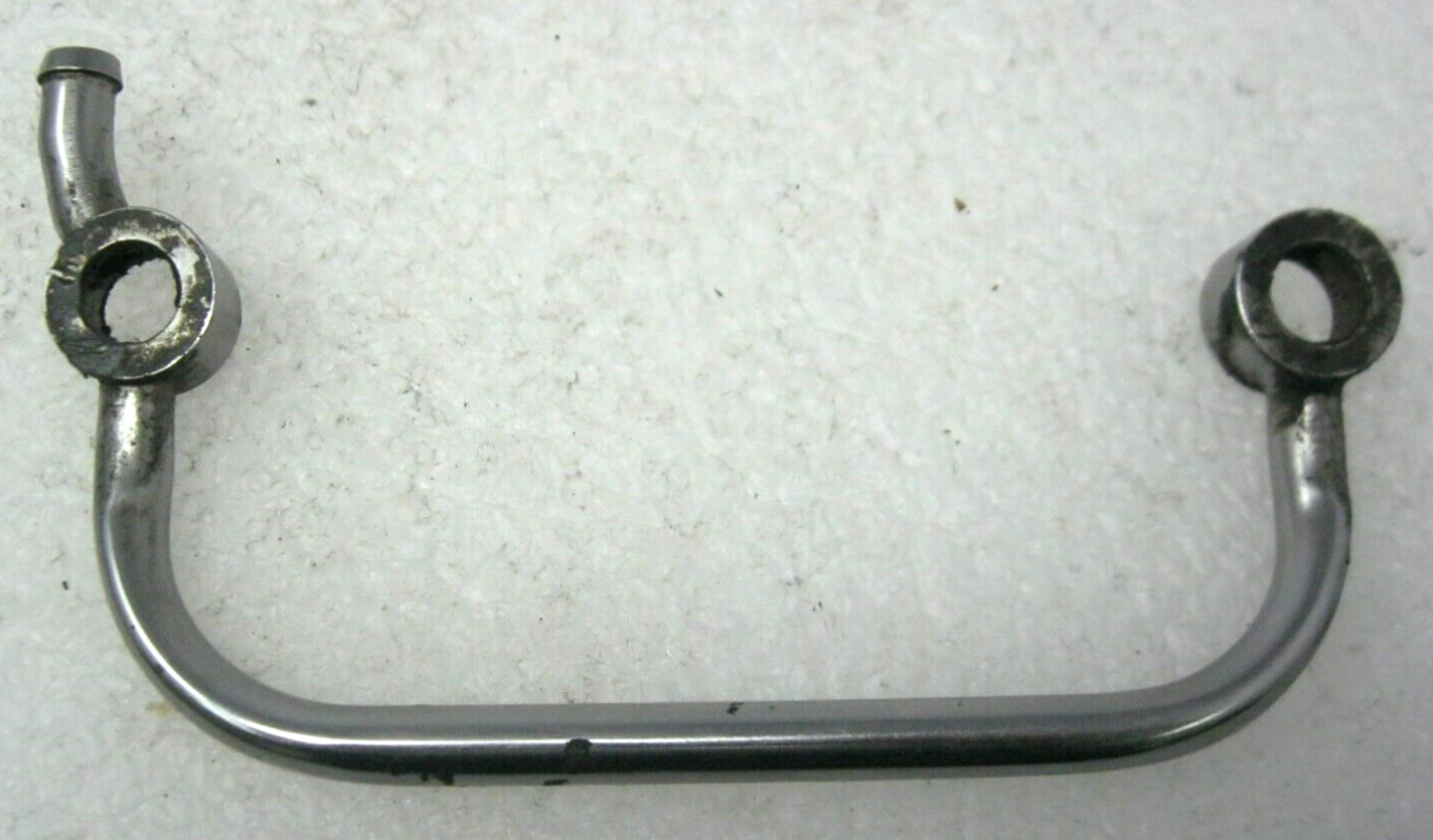 USED Aftermarket Harley 93-07 Big Twin Chrome Breather Tube with Curved Outlet