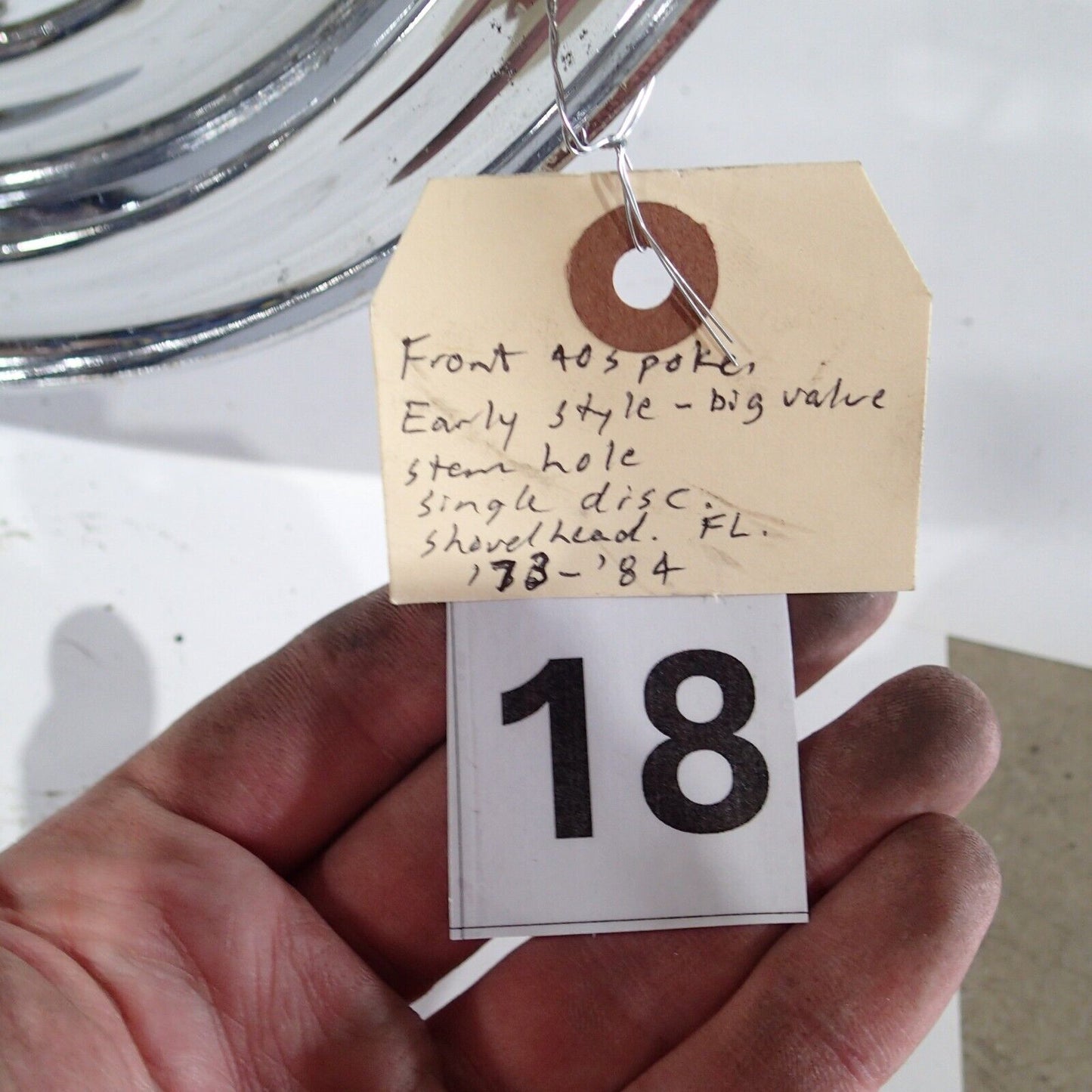 Harley Front RIM 40 Spokes Early Style Single Disc Shovelhead FL '73-'84 (#18)