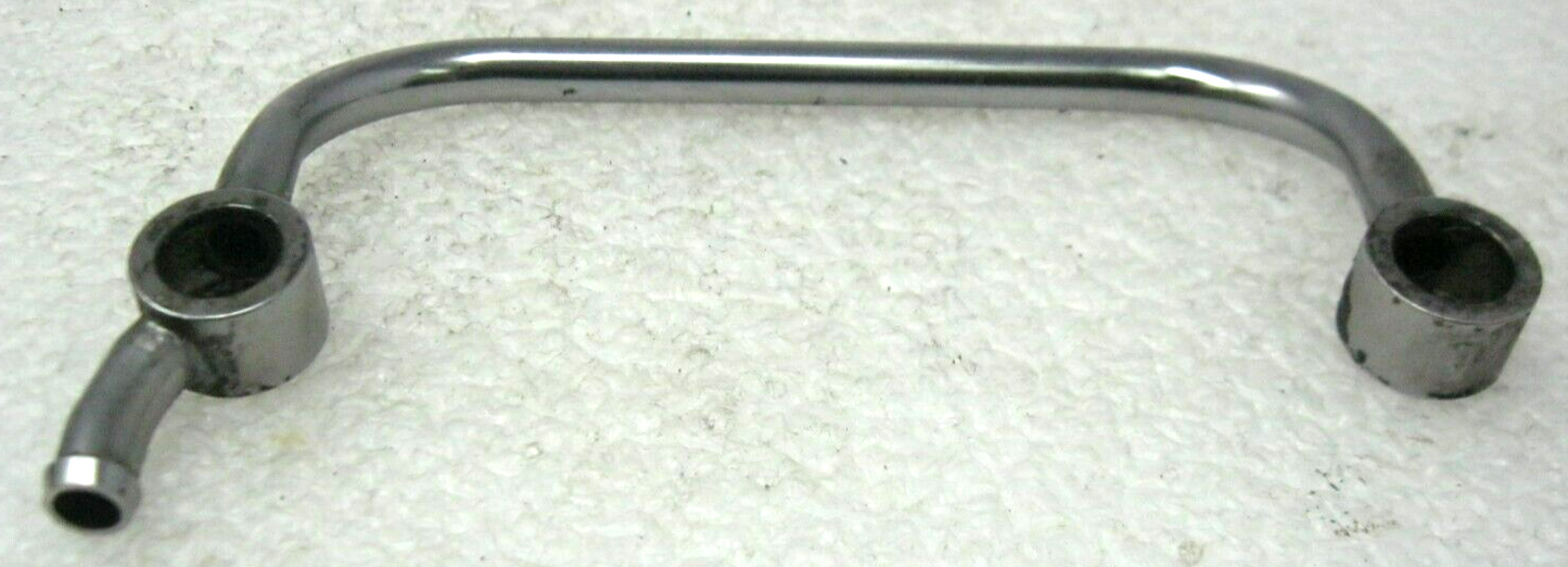 USED Aftermarket Harley 93-07 Big Twin Chrome Breather Tube with Curved Outlet
