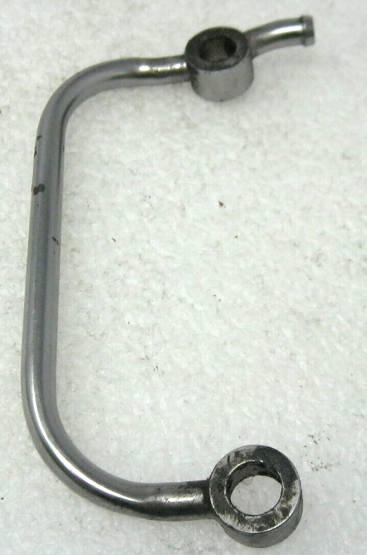USED Aftermarket Harley 93-07 Big Twin Chrome Breather Tube with Curved Outlet