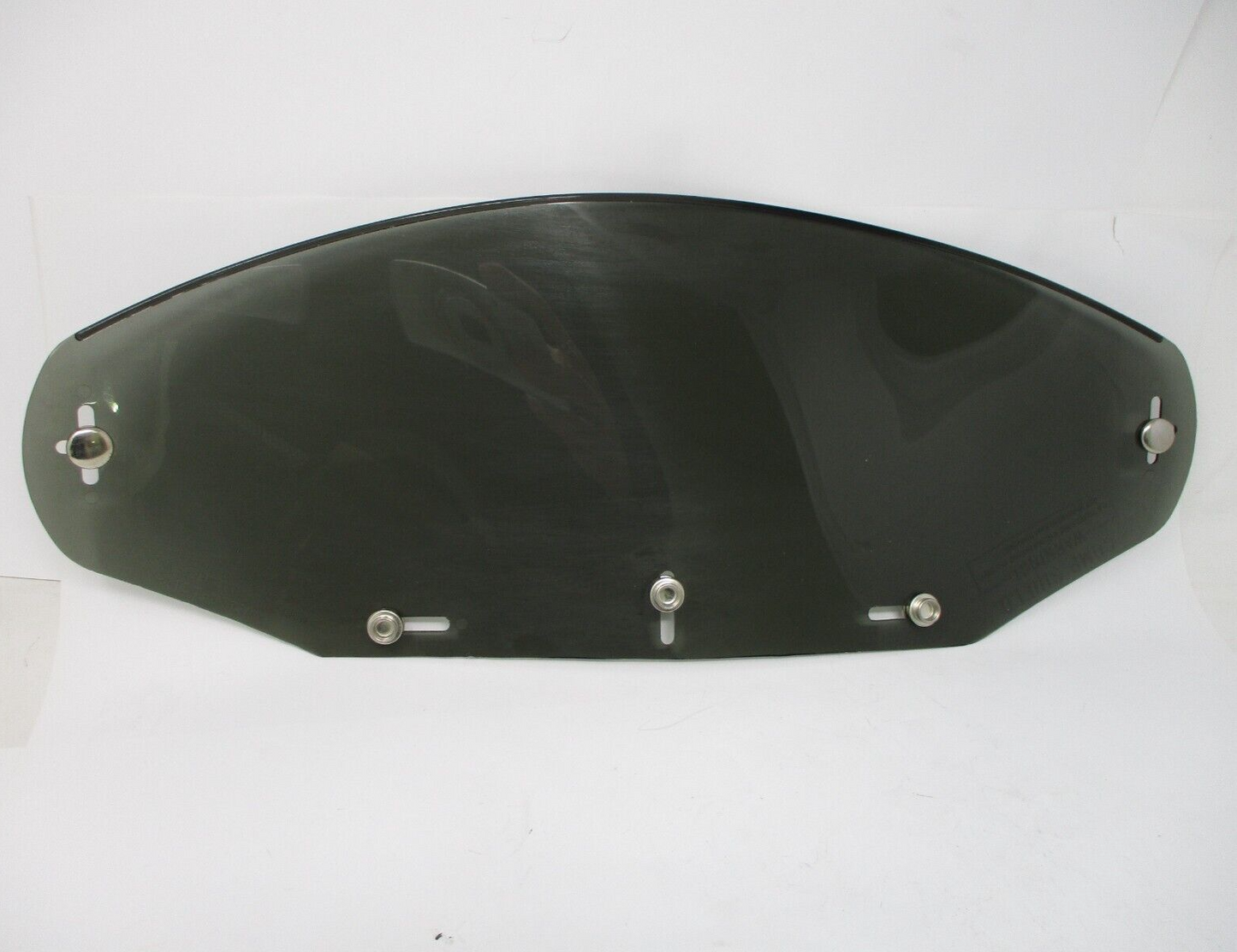 18'' inch Paulson Flat Face Shield Five Snap Smoke 3TP Veso-8 355-0031