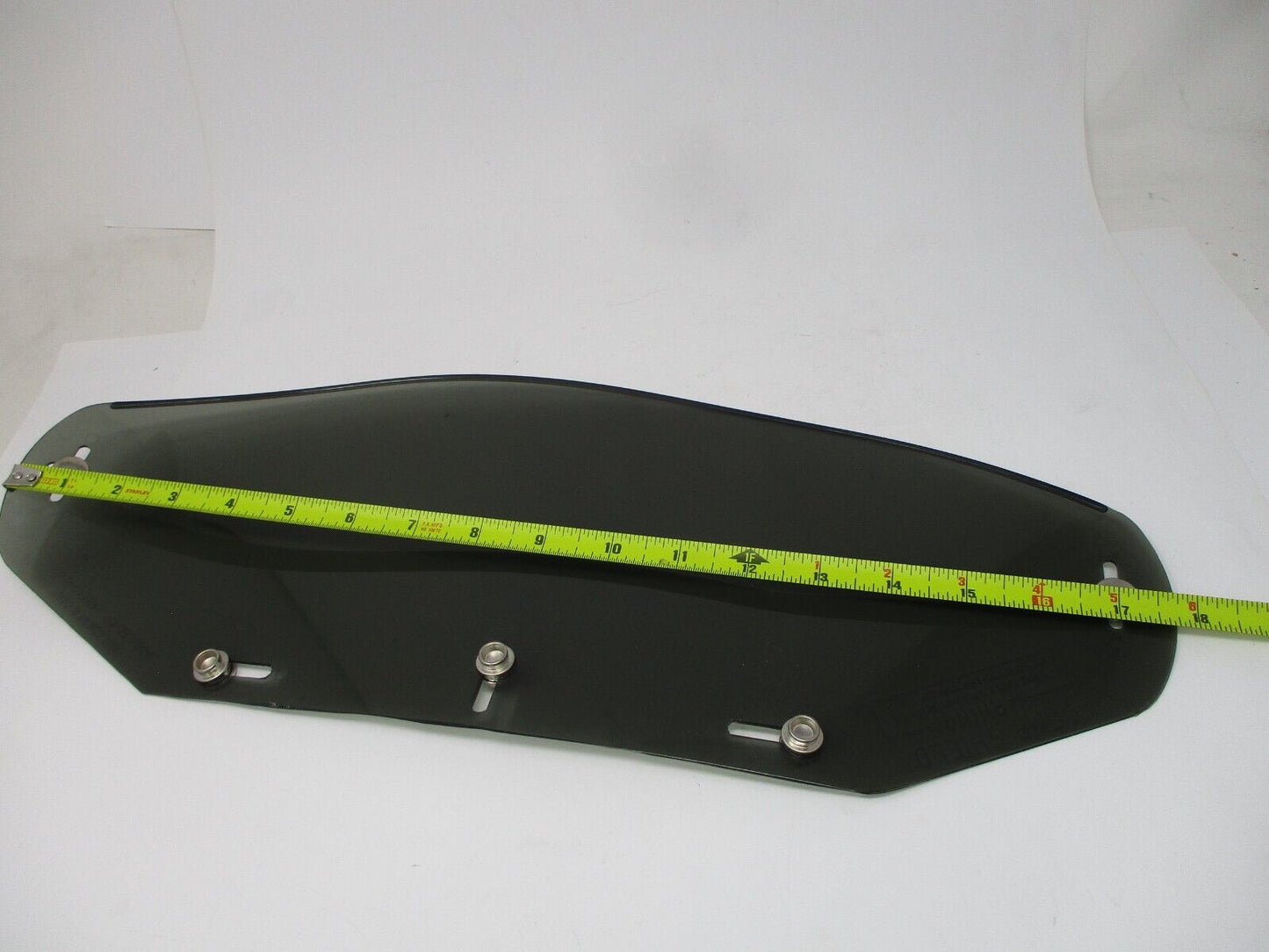 18'' inch Paulson Flat Face Shield Five Snap Smoke 3TP Veso-8 355-0031