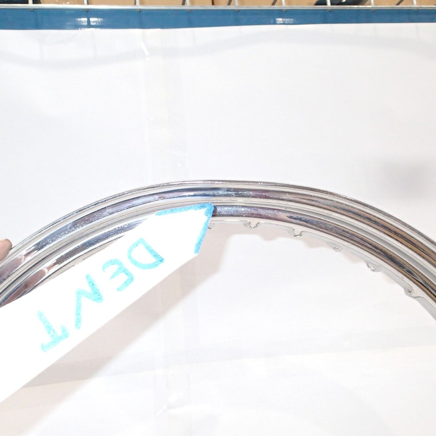 07-14 Harley Dyna Super Glide FXDC Wheel Chrome 19" Front USED BENT 43570-06 #15