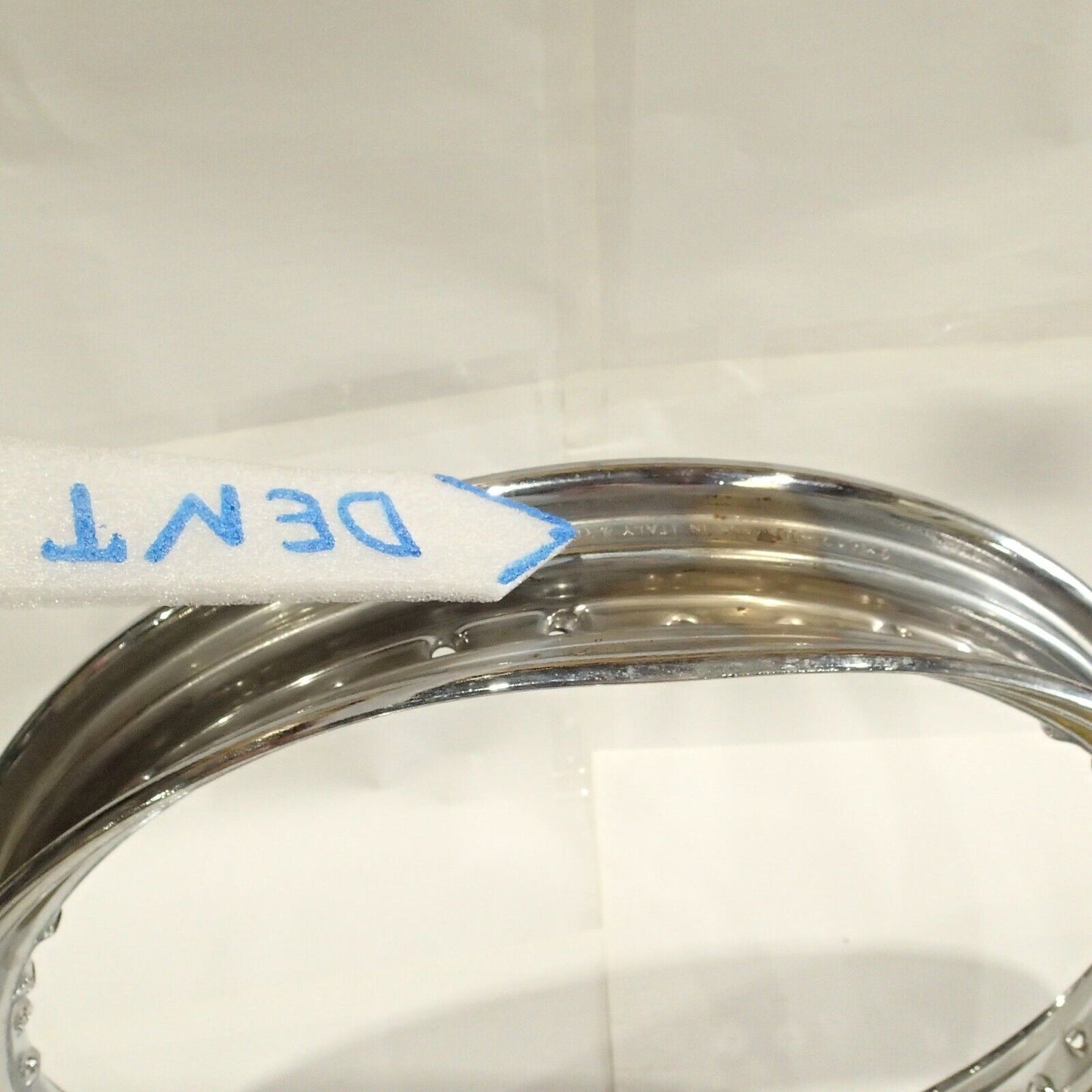 07-14 Harley Dyna Super Glide FXDC Wheel Chrome 19" Front USED BENT 43570-06 #15