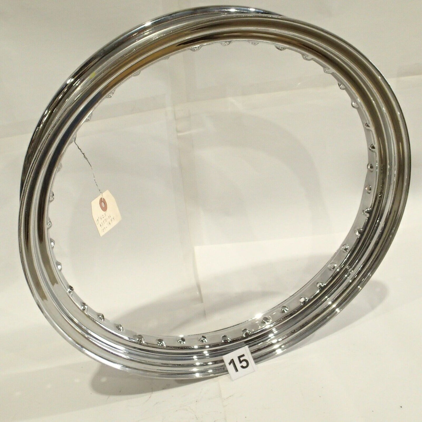 07-14 Harley Dyna Super Glide FXDC Wheel Chrome 19" Front USED BENT 43570-06 #15