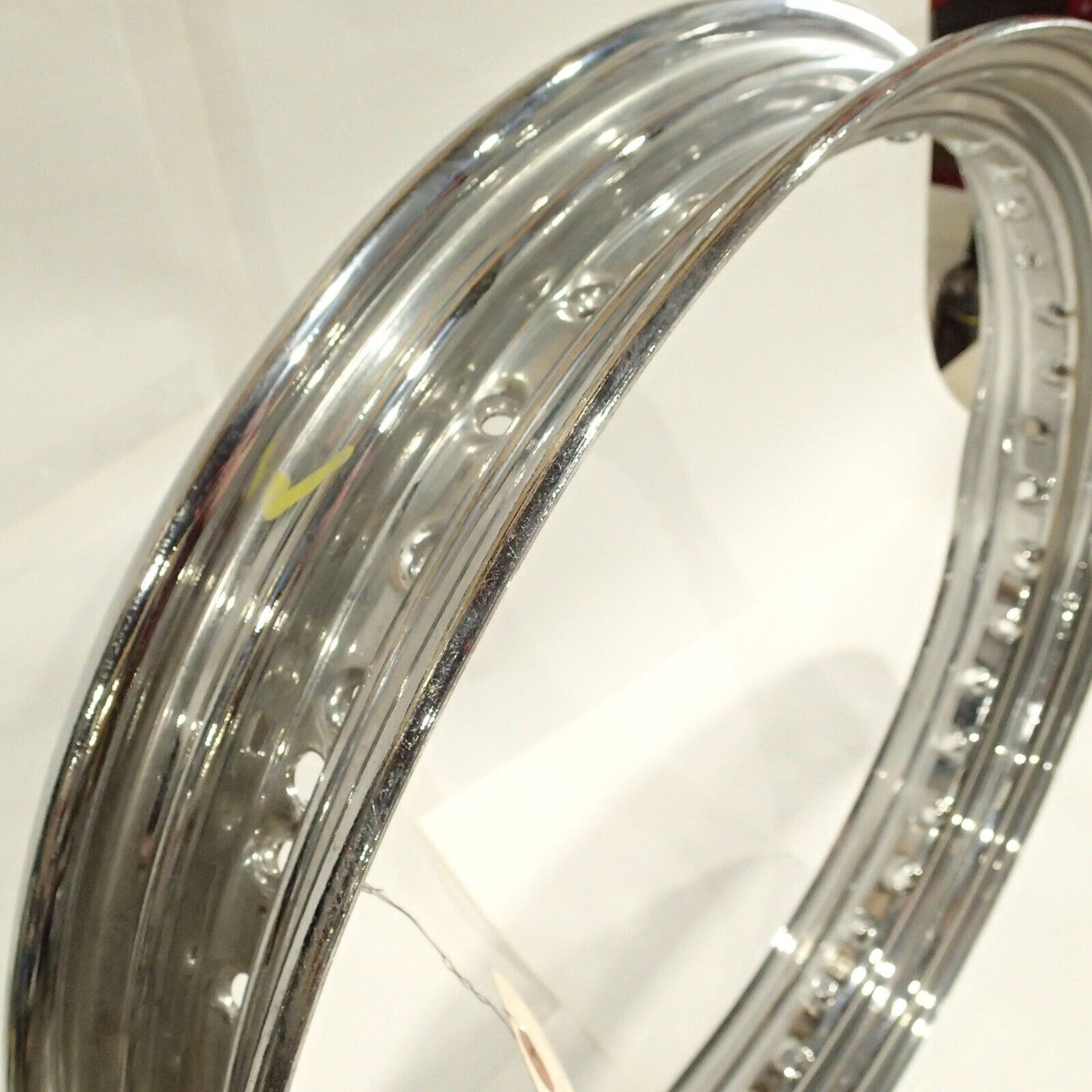 07-14 Harley Dyna Super Glide FXDC Wheel Chrome 19" Front USED BENT 43570-06 #15