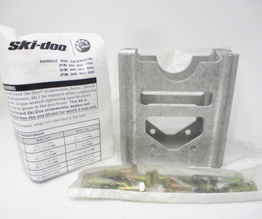 08-12 OEM Ski Doo Handlebar Extension Riser Kit 4.5'' 860603900 Skandic SWT LMS