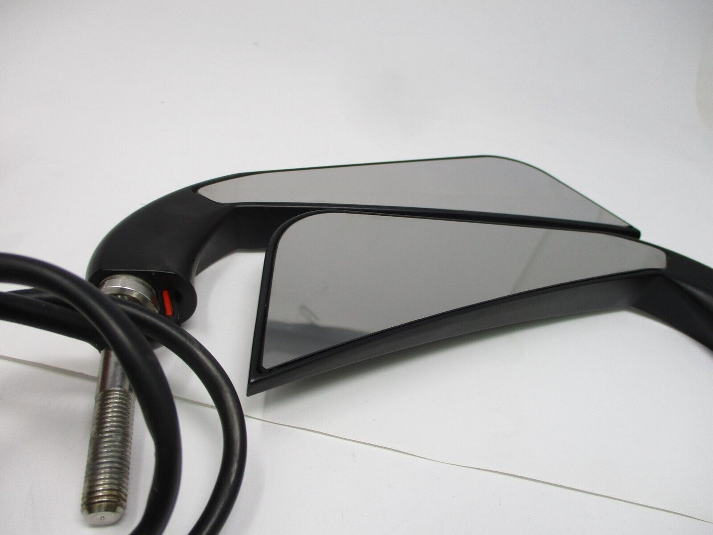 Motorcycle Rearview Mirror w/LED Turn Signal Light Fit Harley Dyna Fatboy Softai