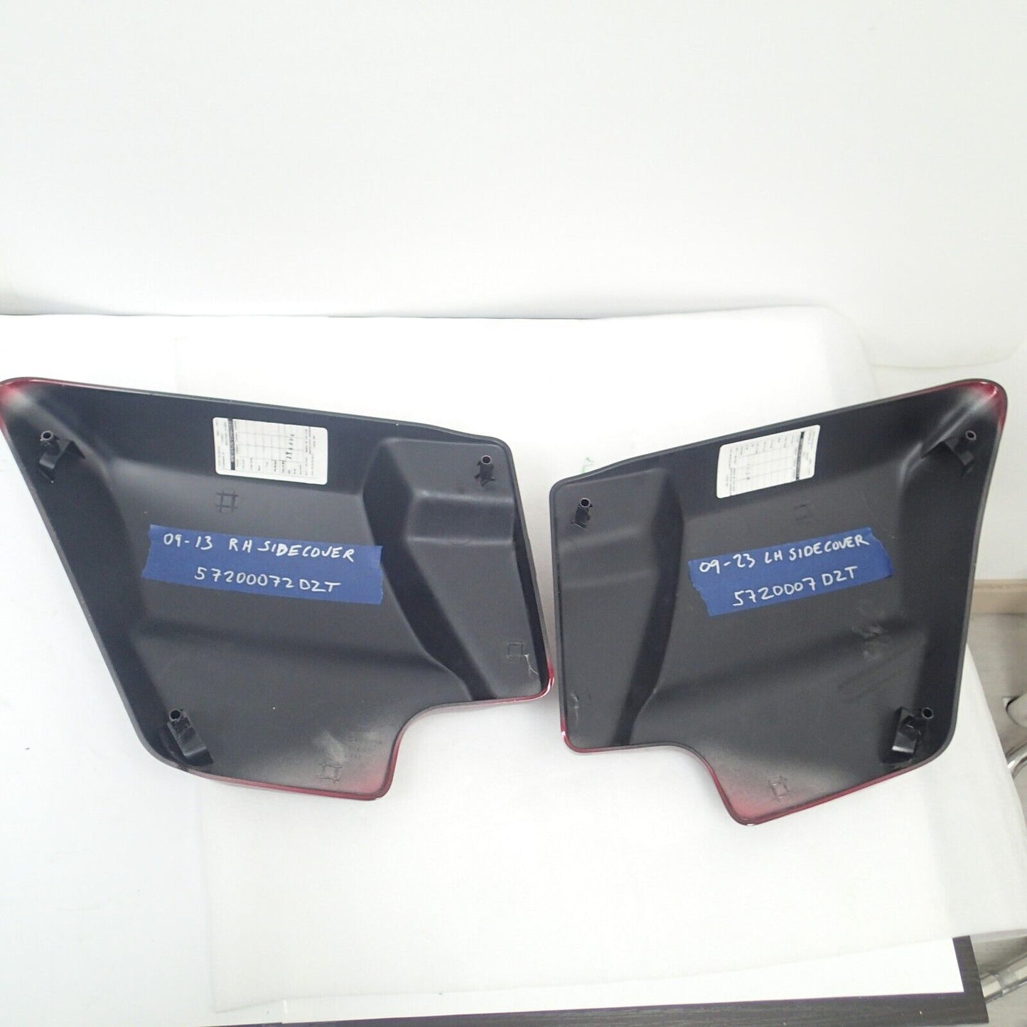 HARLEY Side Fairing Cover Panel Left Right VELOCITY RED SUNGLO 57200072DZT SET