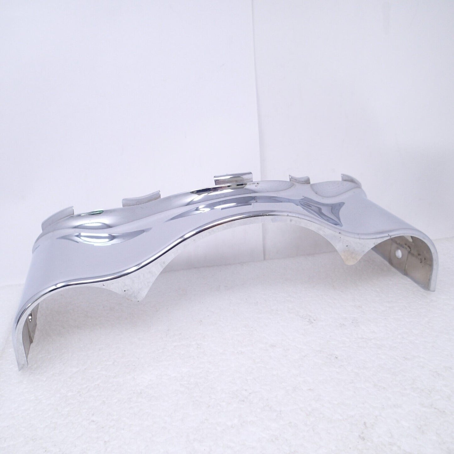 16 Harley Ultra Outer Fairing Skirt Lower Fork Cover CHROME Damage 57000017