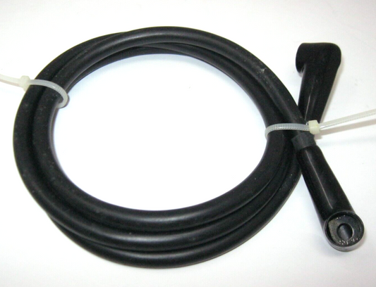 Appx. 42" Power Cable with 1/4' connectors and rubber boots (Single Cable)
