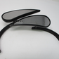 ARLEN NESS Micro Rad II Teardrop Black Mirror Right Left 0640-0489/ 0640-0490