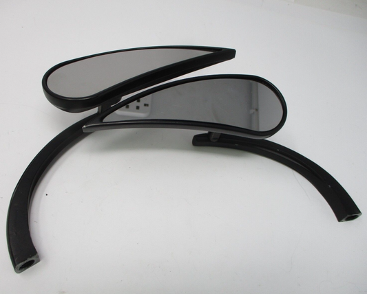 ARLEN NESS Micro Rad II Teardrop Black Mirror Right Left 0640-0489/ 0640-0490