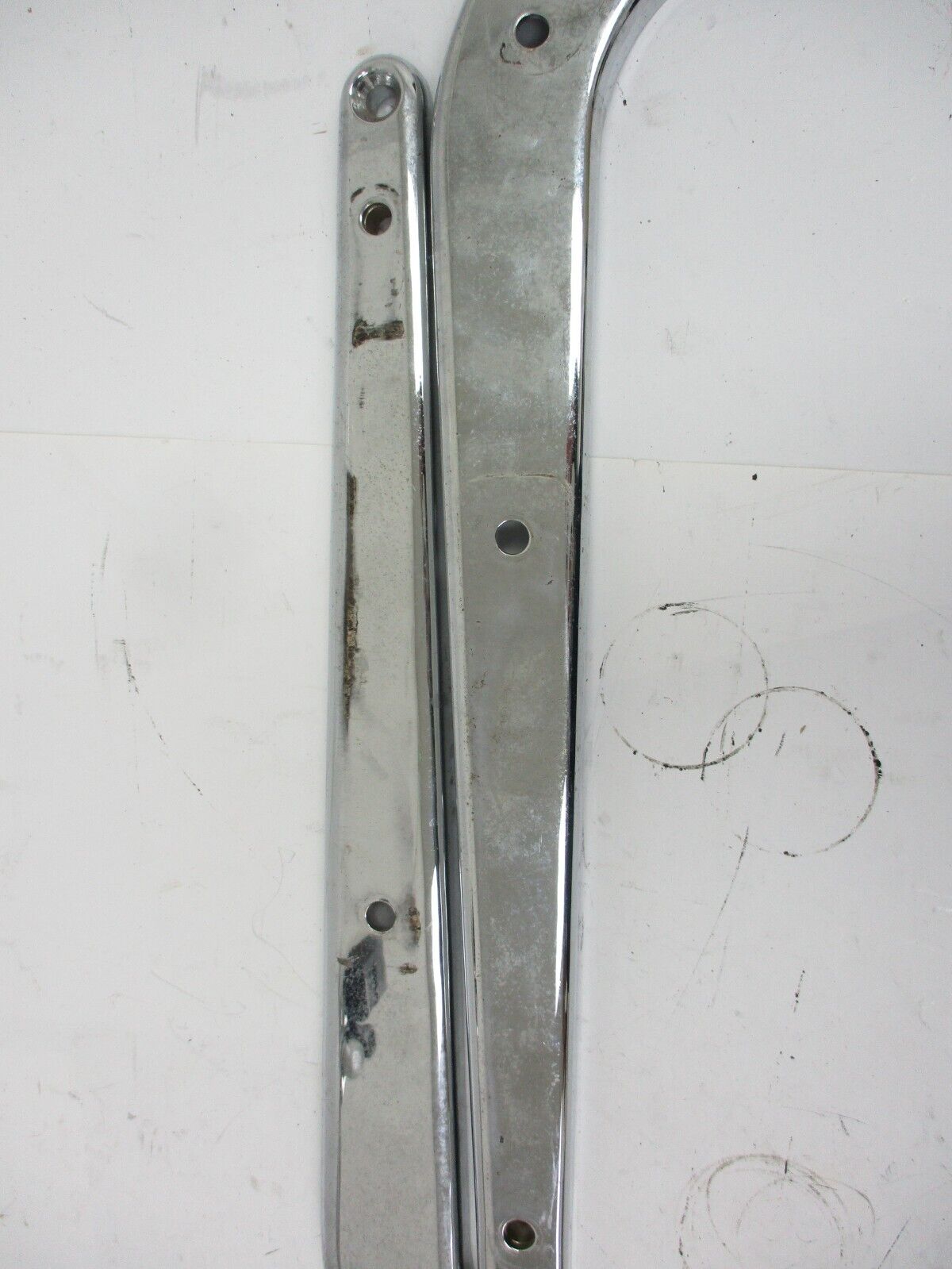 V.T CHROME REAR FENDER STRUTS HARLEY DAVIDSON FLST SOFTAIL 1986-1999 50-1071 SET
