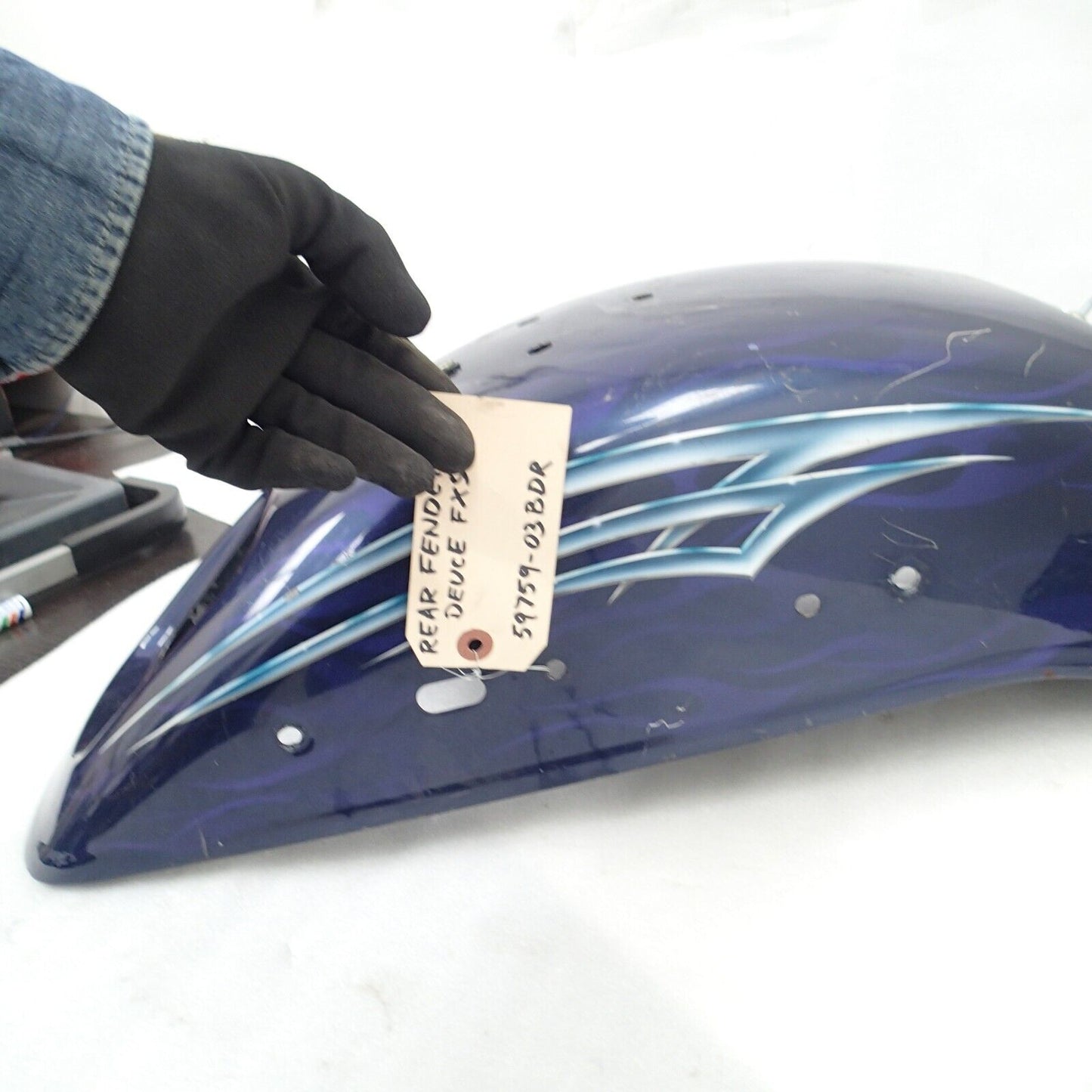 2003 Up Harley Davidson Softail Duce Rear Fender Used 59759-03BDR DUCE