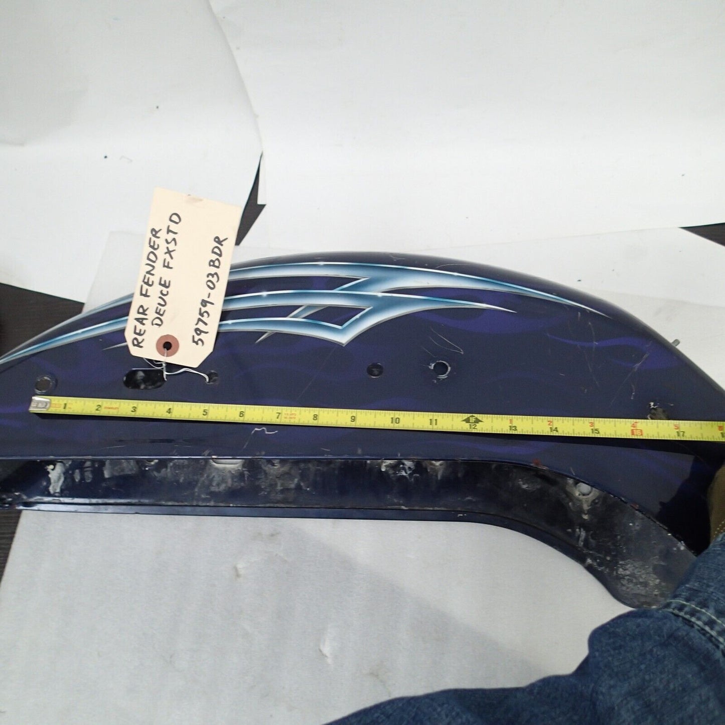 2003 Up Harley Davidson Softail Duce Rear Fender Used 59759-03BDR DUCE
