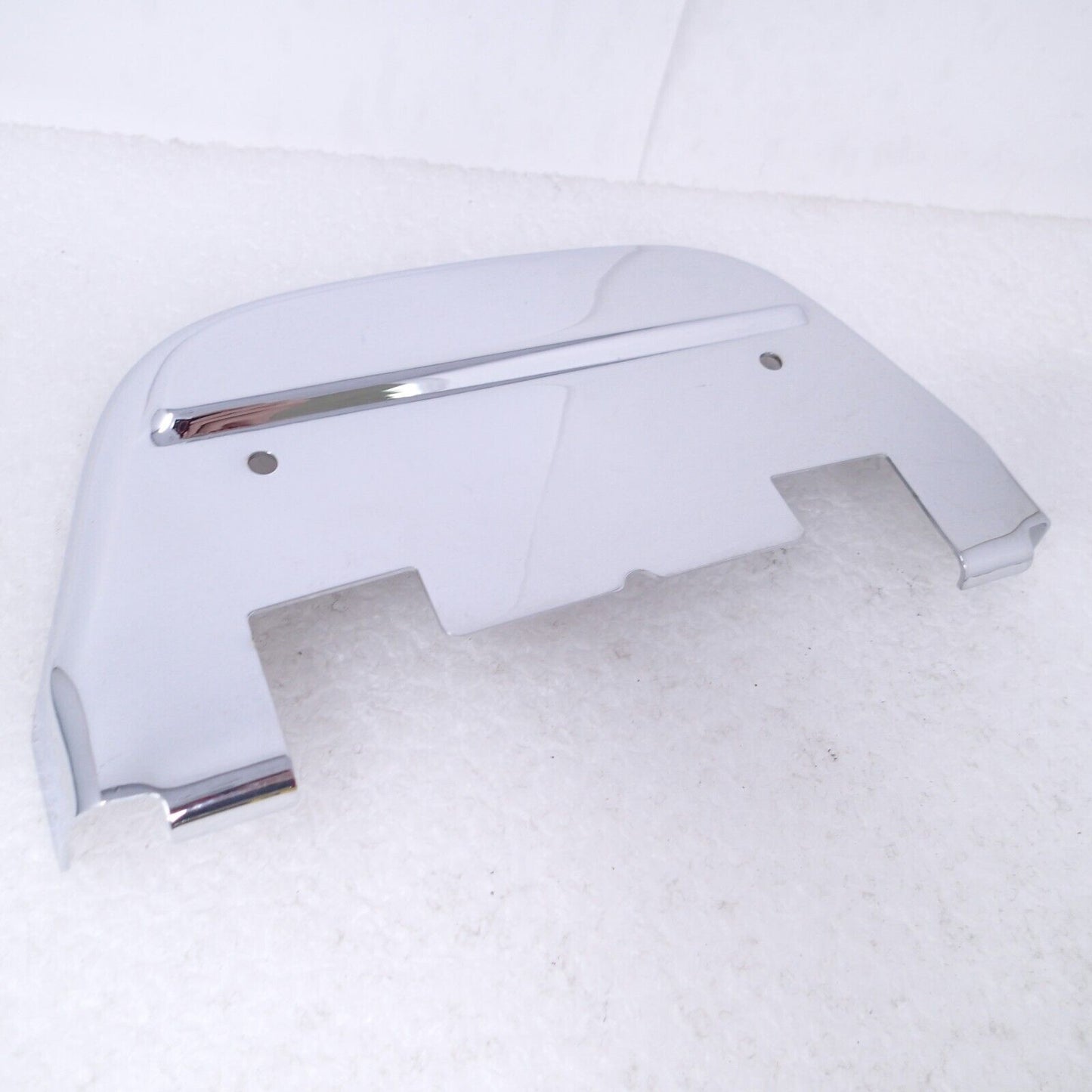 V.Twin 27-1599 Passenger Footboard Covers 86-17 FL Softail D-Shaped Chrome