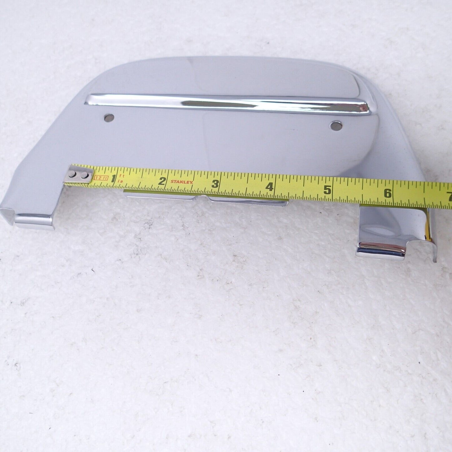 V.Twin 27-1599 Passenger Footboard Covers 86-17 FL Softail D-Shaped Chrome