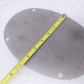 SINGLE  10"x6" Motorcycle Speaker SILVER Steel Mesh Grill Harley Audio OVAL
