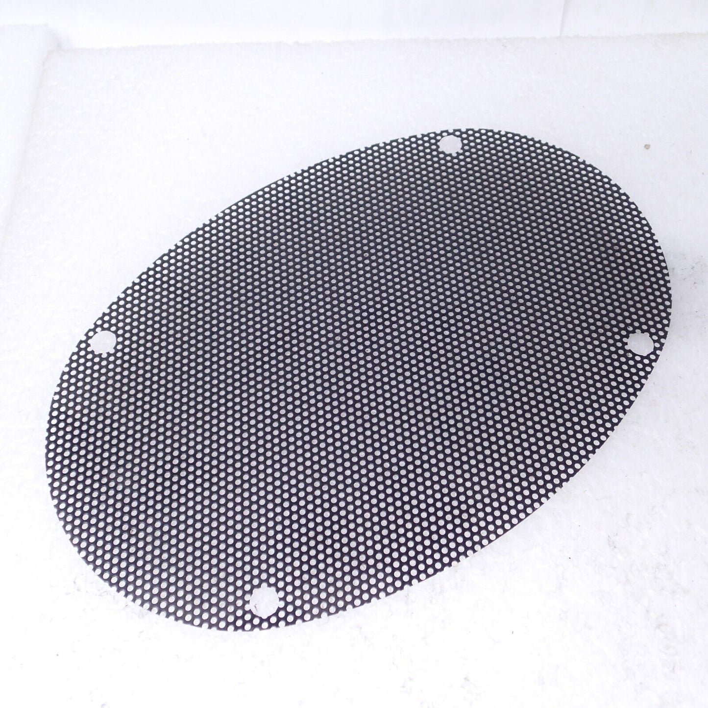 SINGLE  10"x6" Motorcycle Speaker Cover Steel Mesh Grill Harley Audio OVAL