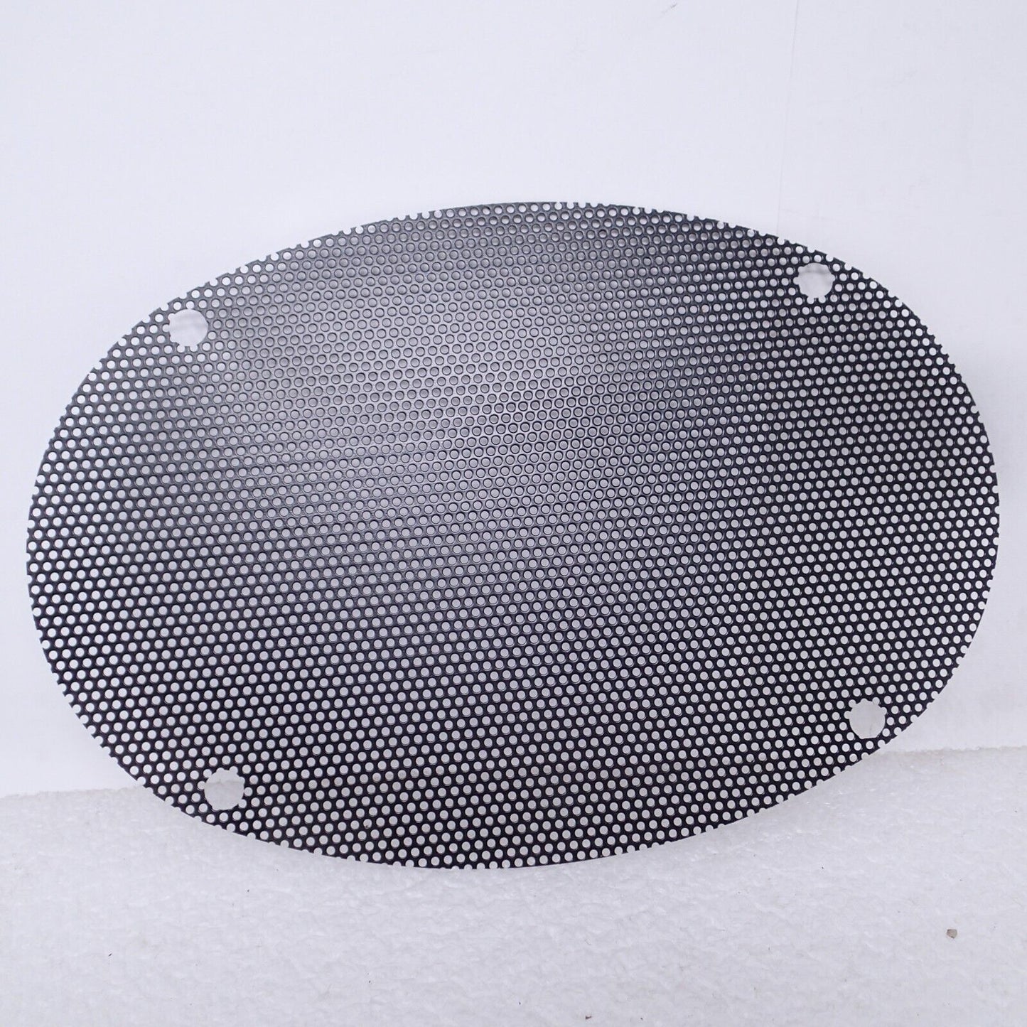 SINGLE  10"x6" Motorcycle Speaker Cover Steel Mesh Grill Harley Audio OVAL