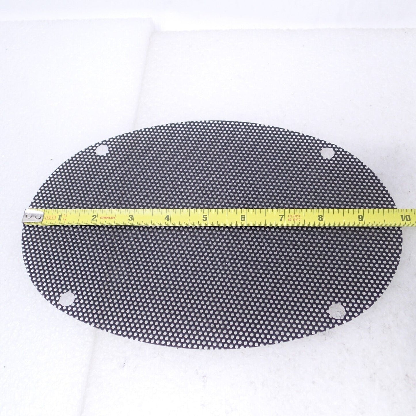 2PCS 10"x6" Motorcycle Speaker Covers Steel Mesh Grill Harley Audio OVAL