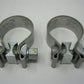 1.75" Diam. x 1" Wide Header Pipe to Muffler Clamps for Harley-Davidson 0027140