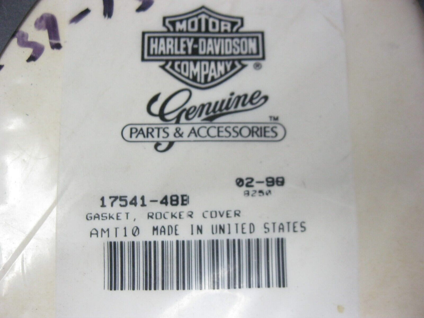 Harley-Davidson OEM 48-65 Panhead Rocker Cover Gaskets (PAIR) 17541-48B