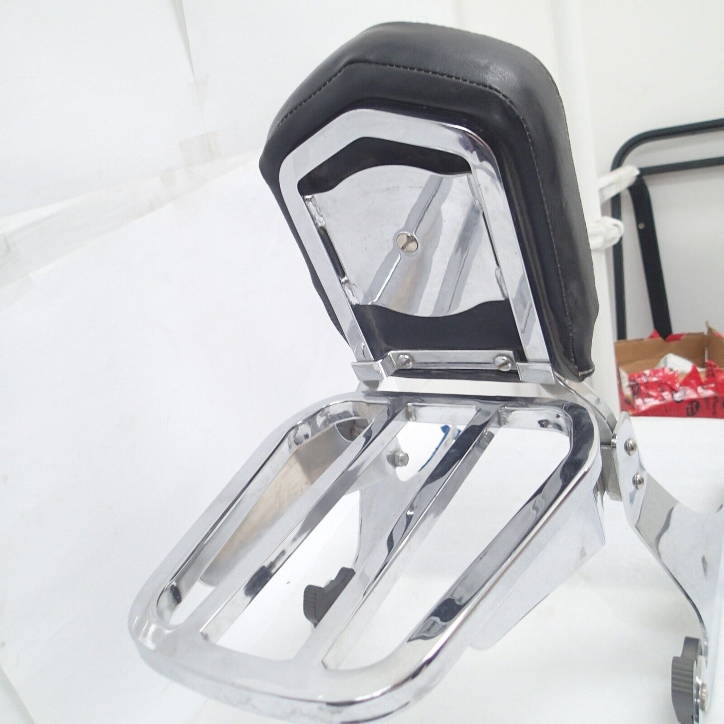 Harley Dyna Detach Sissy Bar Backrest Pad Luggage Rack 2006-2017
