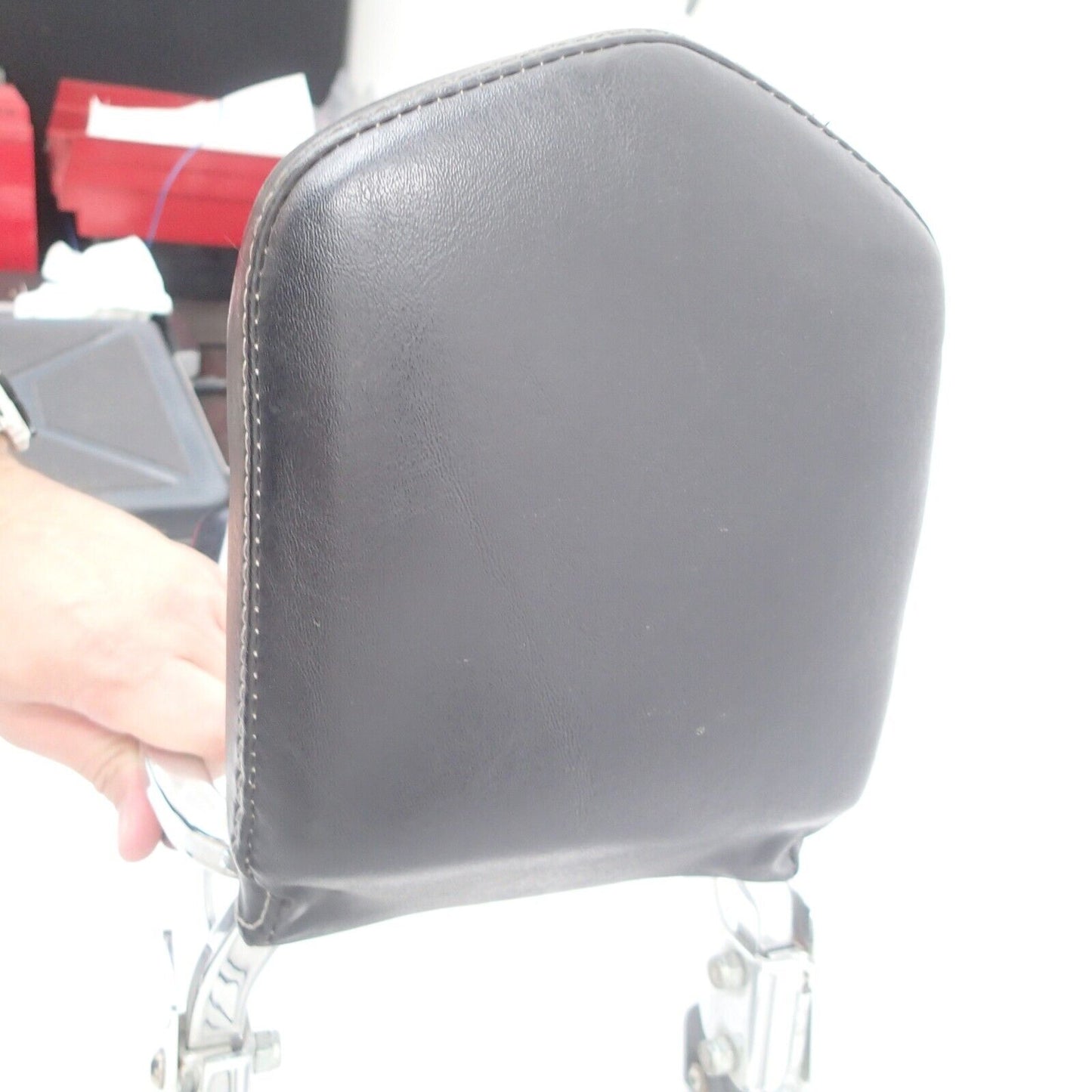 Harley Dyna Detach Sissy Bar Backrest Pad Luggage Rack 2006-2017