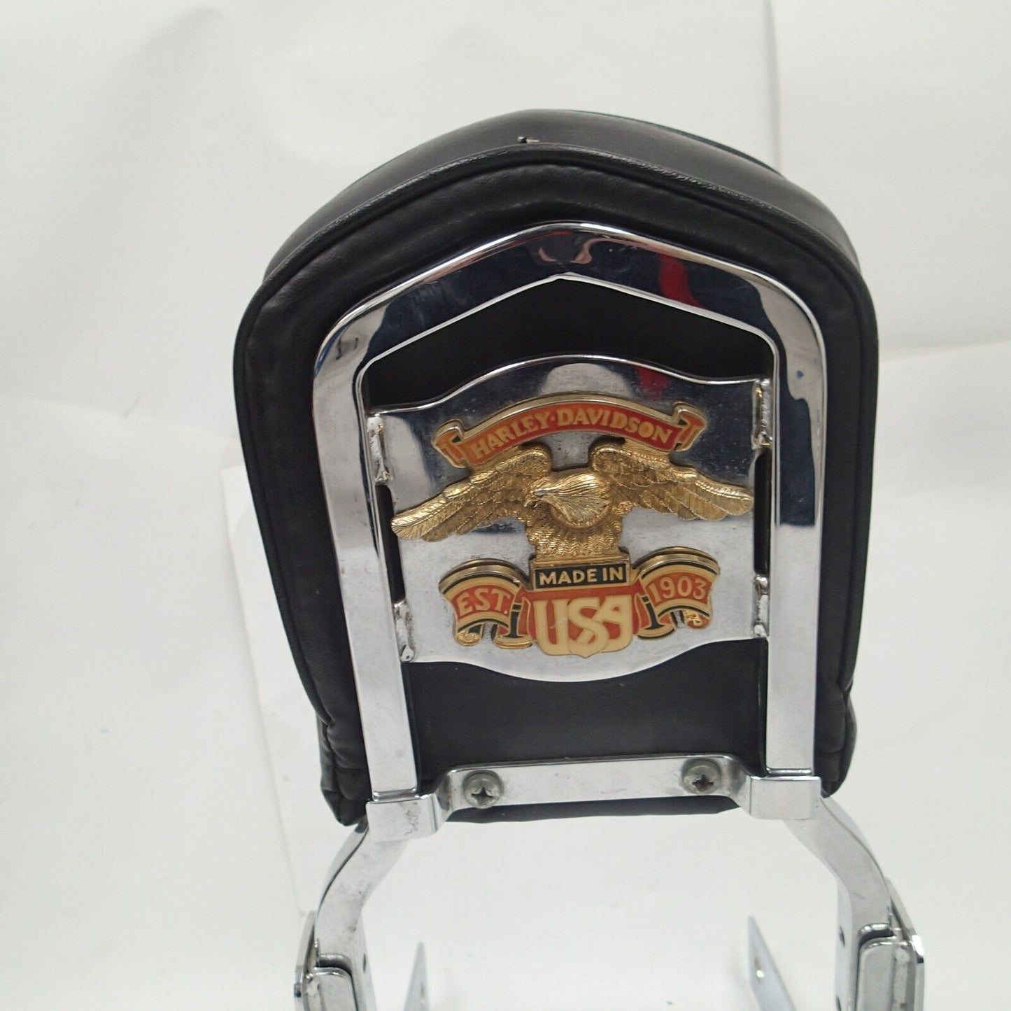 Harley Sportster Rigid Mount Sissy Bar Passenger Backrest Pad 53925-04 SEE PHOTO