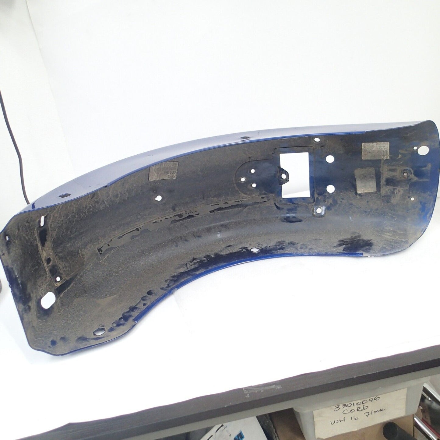 2010 Harley Touring FLHTCU Electra Glide Rear Fender Flame Blue Pearl 59579-09CW