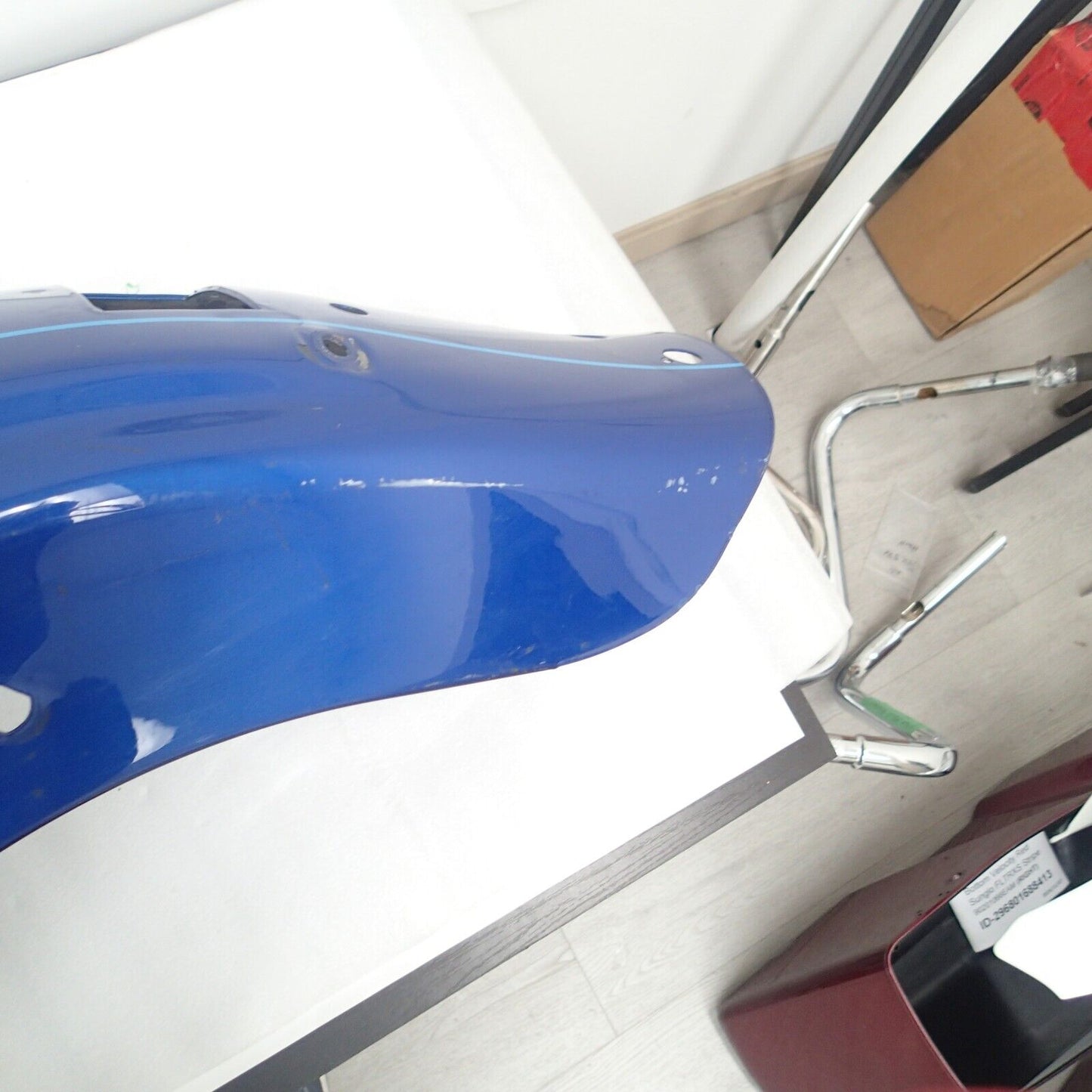 2010 Harley Touring FLHTCU Electra Glide Rear Fender Flame Blue Pearl 59579-09CW