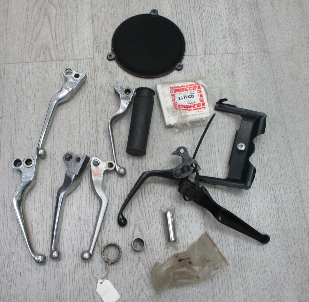 Misc. Parts Lot Harley Speaker mesh / Clutch LEVER grip mount