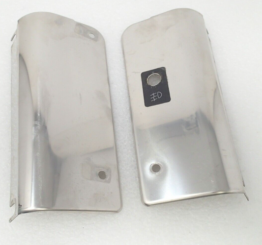 Harley-Davidson OEM 91-17 Chrome Softail Fork Tube Clamp Covers 67821-87 PAIR