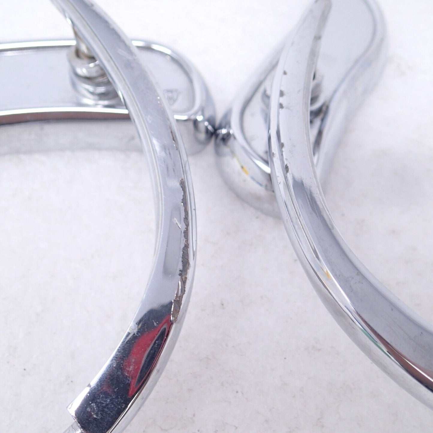 Arlen Ness Micro Die-Cast Upswept Mirror, Right, Left Chrome (13-049)
