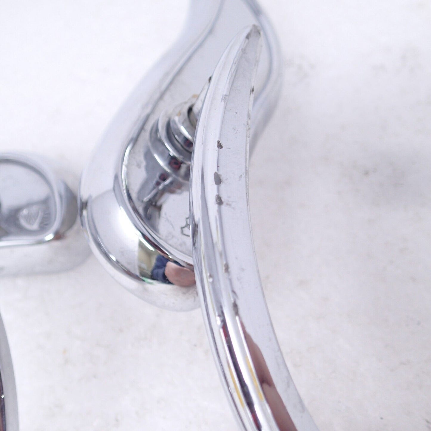 Arlen Ness Micro Die-Cast Upswept Mirror, Right, Left Chrome (13-049)