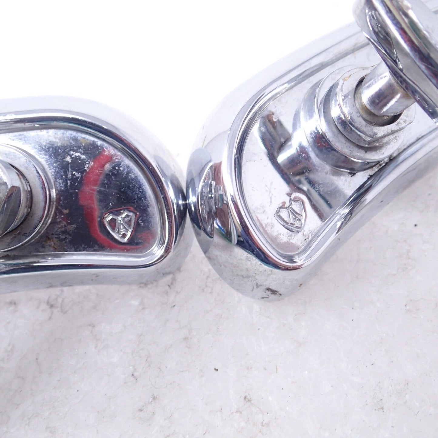 Arlen Ness Micro Die-Cast Upswept Mirror, Right, Left Chrome (13-049)