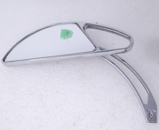 ARLEN NESS chrome 'Alternative' RIGHT side Grooved Pocket TURBO MIRROR 13-031
