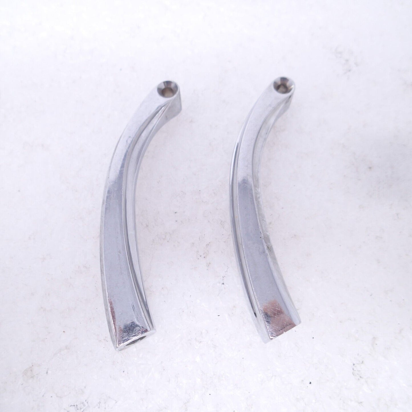 Curved Solid Style Billet Mirror Stem for Harley Davidson by V-Twin 4inch