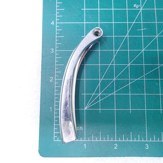 Curved Solid Style Billet Mirror Stem for Harley Davidson by V-Twin 4inch SINGLE