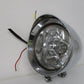 4" Chrome High Low Visor Bullet Headlight Lamp For Harley Bobber Chopper Custom