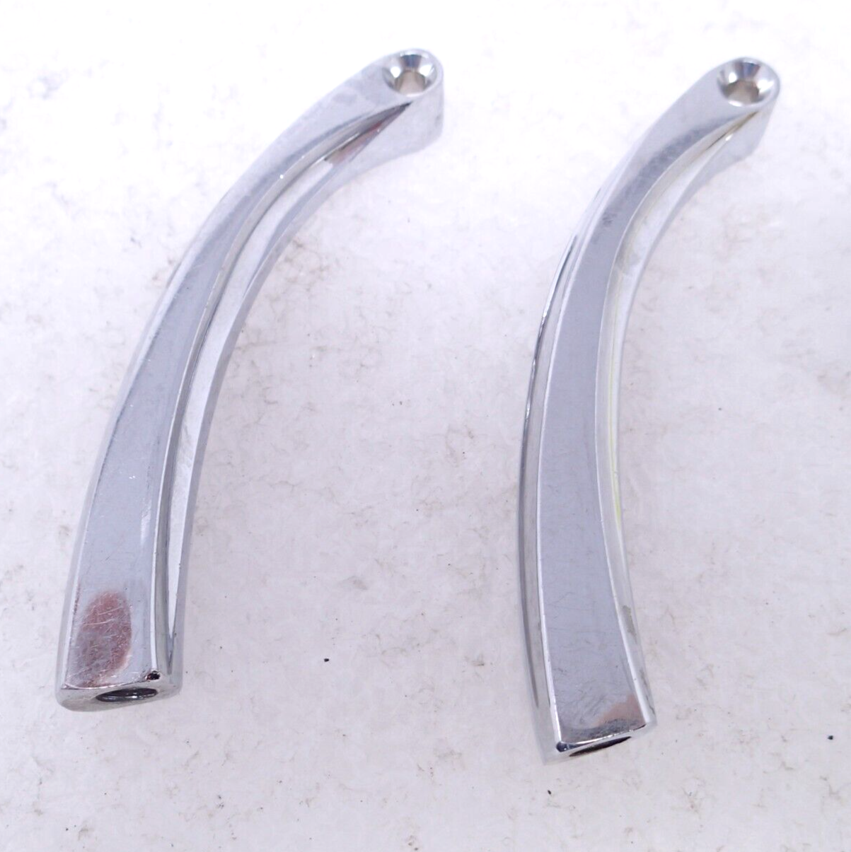 Curved Solid Style Billet Mirror Stem for Harley Davidson by V-Twin