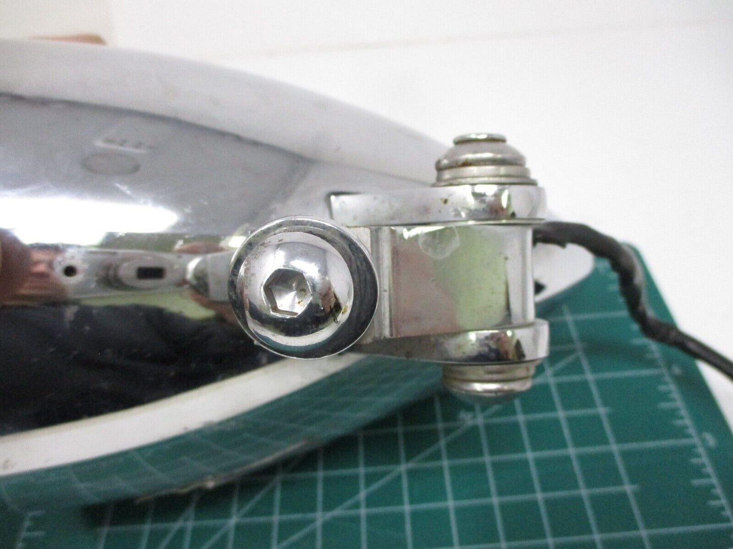 4" Chrome High Low Visor Bullet Headlight Lamp For Harley Bobber Chopper Custom