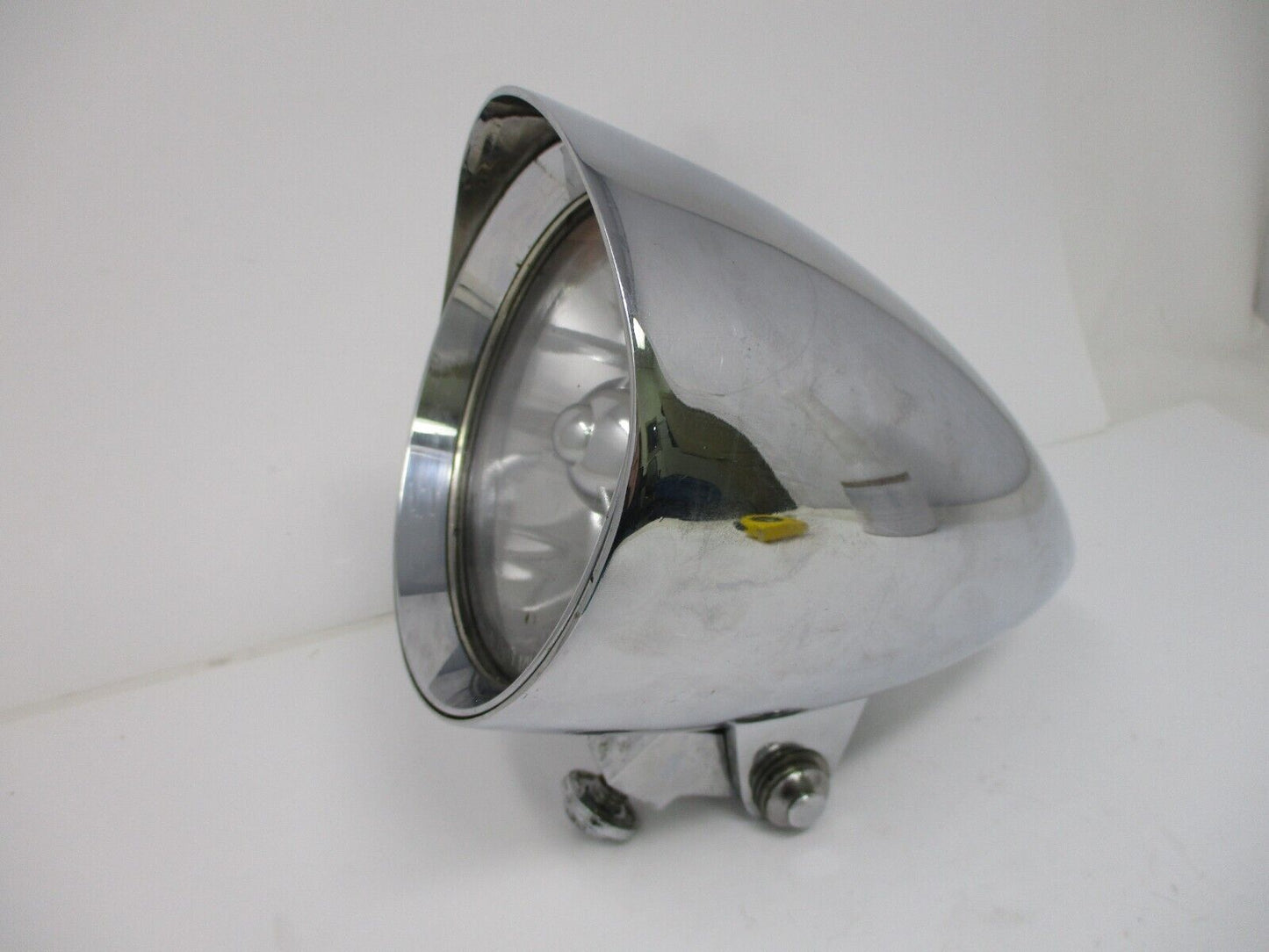 4" Chrome High Low Visor Bullet Headlight Lamp For Harley Bobber Chopper Custom